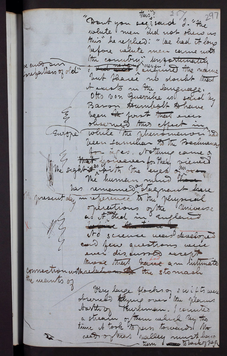 Image of a page from the Missionary Travels manuscript (Livingstone 1857bb:[307]). Copyright National Library of Scotland. Creative Commons Share-alike 2.5 UK: Scotland (https://creativecommons.org/licenses/by-nc-sa/2.5/scotland/).