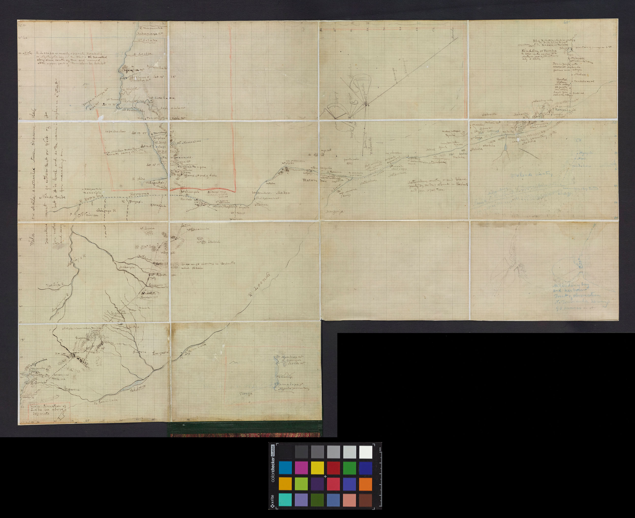 Map of Rovuma River and Lake Nyasa (Livingstone 1866-1867:[1]). Copyright National Library of Scotland. Creative Commons Share-alike 2.5 UK: Scotland (https://creativecommons.org/licenses/by-nc-sa/2.5/scotland/).