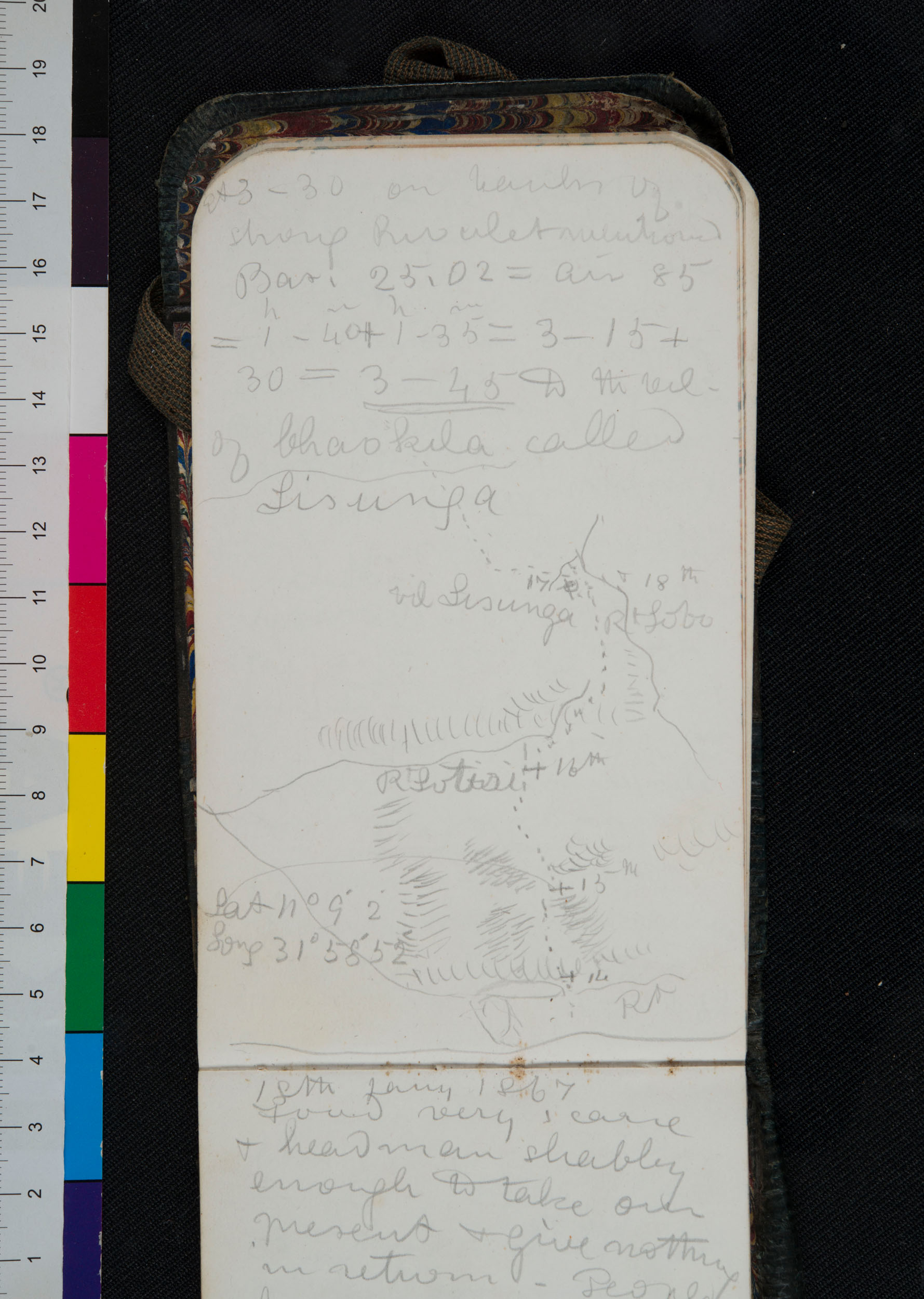 An image of a page of Field Diary VII (Livingstone 1866f:[57]). Copyright David Livingstone Centre. Creative Commons Attribution-NonCommercial 3.0 Unported (https://creativecommons.org/licenses/by-nc/3.0/).