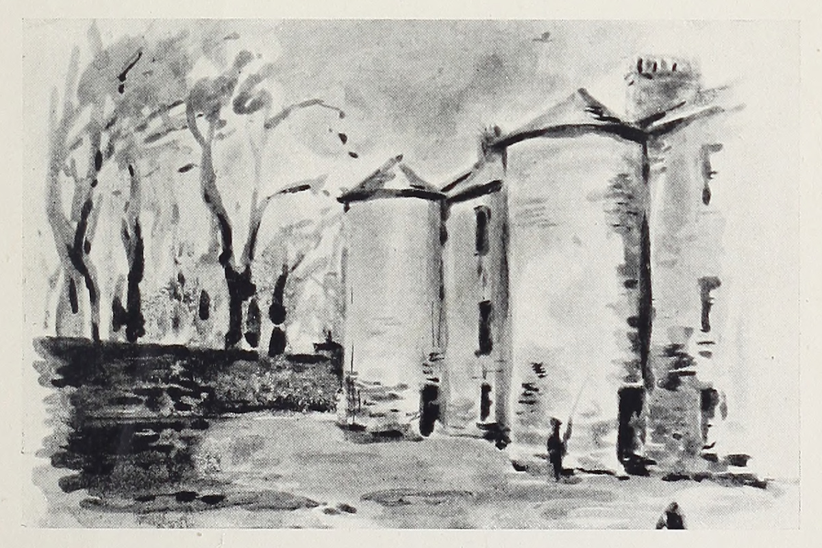 Livingstone’s Birthplace at Blantyre, from a Sketch by the Author. Illustration from R.B. Dawson, Livingstone the Hero of Africa (London: Seely, Service & Co., 1918), opposite 32. Courtesy of the Internet Archive (https://archive.org/details/livingstoneheroo00daws).