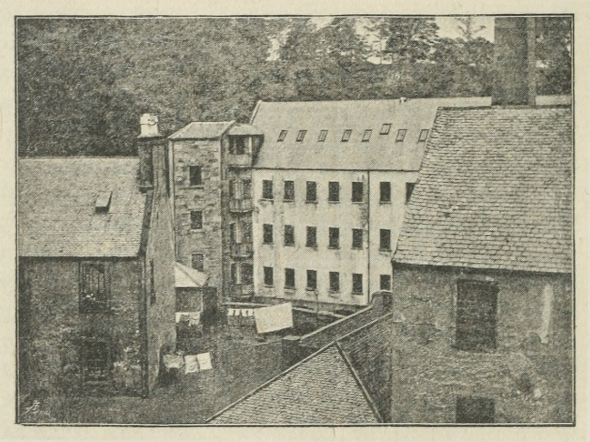 Factory at Blantyre. Illustration from H. H. Johnston, Livingstone and the Exploration of Central Africa (London: George Philip & Son, 1891), 56. Courtesy of the Internet Archive (https://archive.org/details/livingstoneexplo00john).