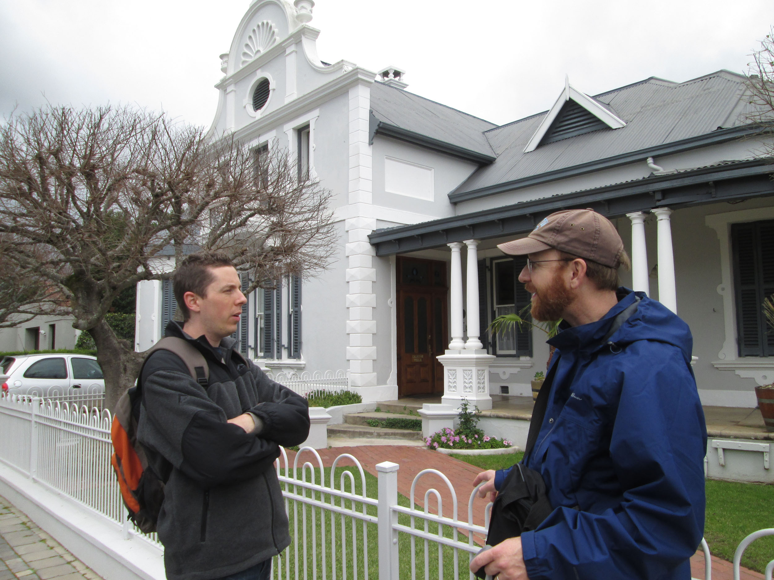 Jared McDonald and Adrian S. Wisnicki in Stellenbosch, South Africa, 2013. Copyright Adrian S. Wisnicki. Creative Commons Attribution-NonCommercial 3.0 Unported (https://creativecommons.org/licenses/by-nc/3.0/).