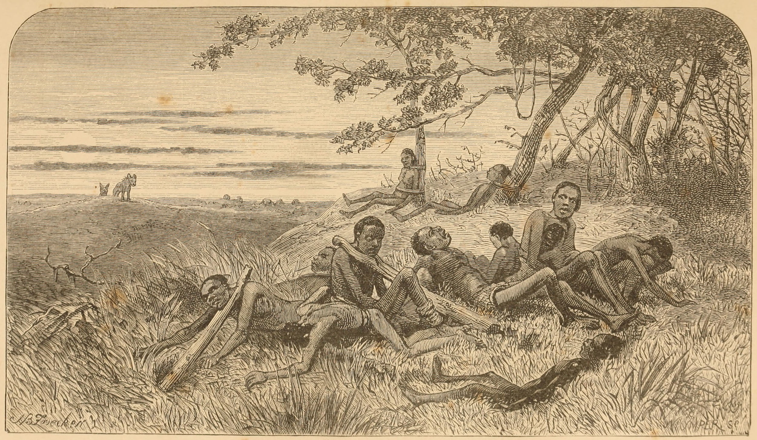 Slaves Abandoned. Illustration from the Last Journals (Livingstone 1874,1:opposite 62). Courtesy of Internet Archive