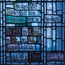 Stained-glass window (1932), David Livingstone Centre museum, 2015. Copyright Angela Aliff. May not be reproduced without the consent of the Scottish National Memorial to David Livingstone Trust.