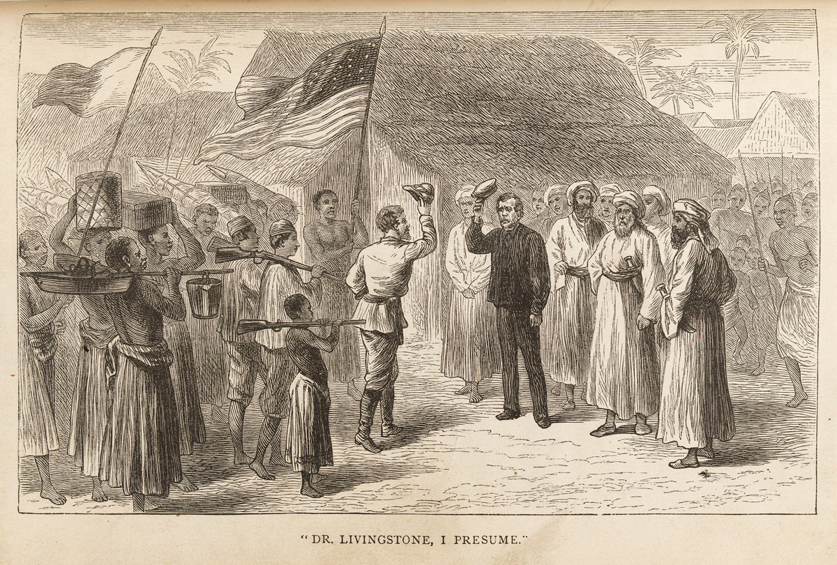 Dr. Livingstone, I Presume? Illustration from Stanley 1872,2:opposite 412. Courtesy of Edinburgh University Library