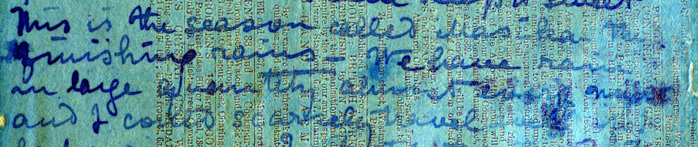 A processed spectral image of a page of the 1871 Field Diary (Livingstone 1871f:CVII spectral_ratio), detail. Copyright David Livingstone Centre, Blantyre. As relevant, copyright Dr. Neil Imray Livingstone Wilson. Creative Commons Attribution-NonCommercial 3.0 Unported (https://creativecommons.org/licenses/by-nc/3.0/).