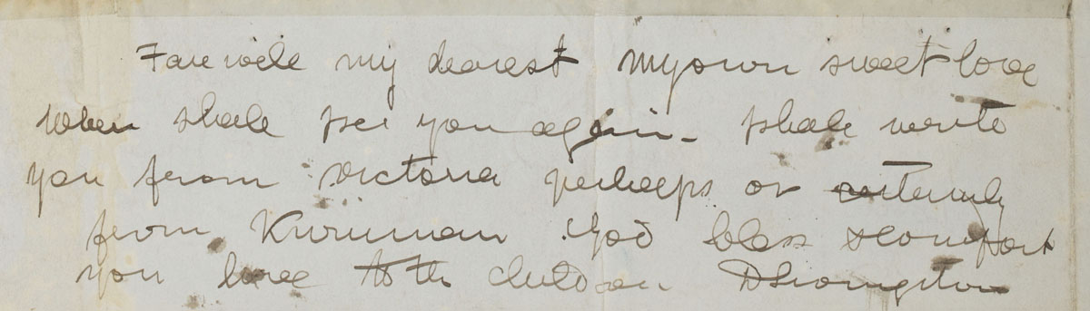 Image of a page from David Livingstone, Letter to Mary Livingstone, 28 May 1852: [4]. Copyright David Livingstone Centre, University of Glasgow Photographic Unit, and Dr. Neil Imray Livingstone Wilson (as relevant). Creative Commons Attribution-NonCommercial 3.0 Unported (https://creativecommons.org/licenses/by-nc/3.0/).
