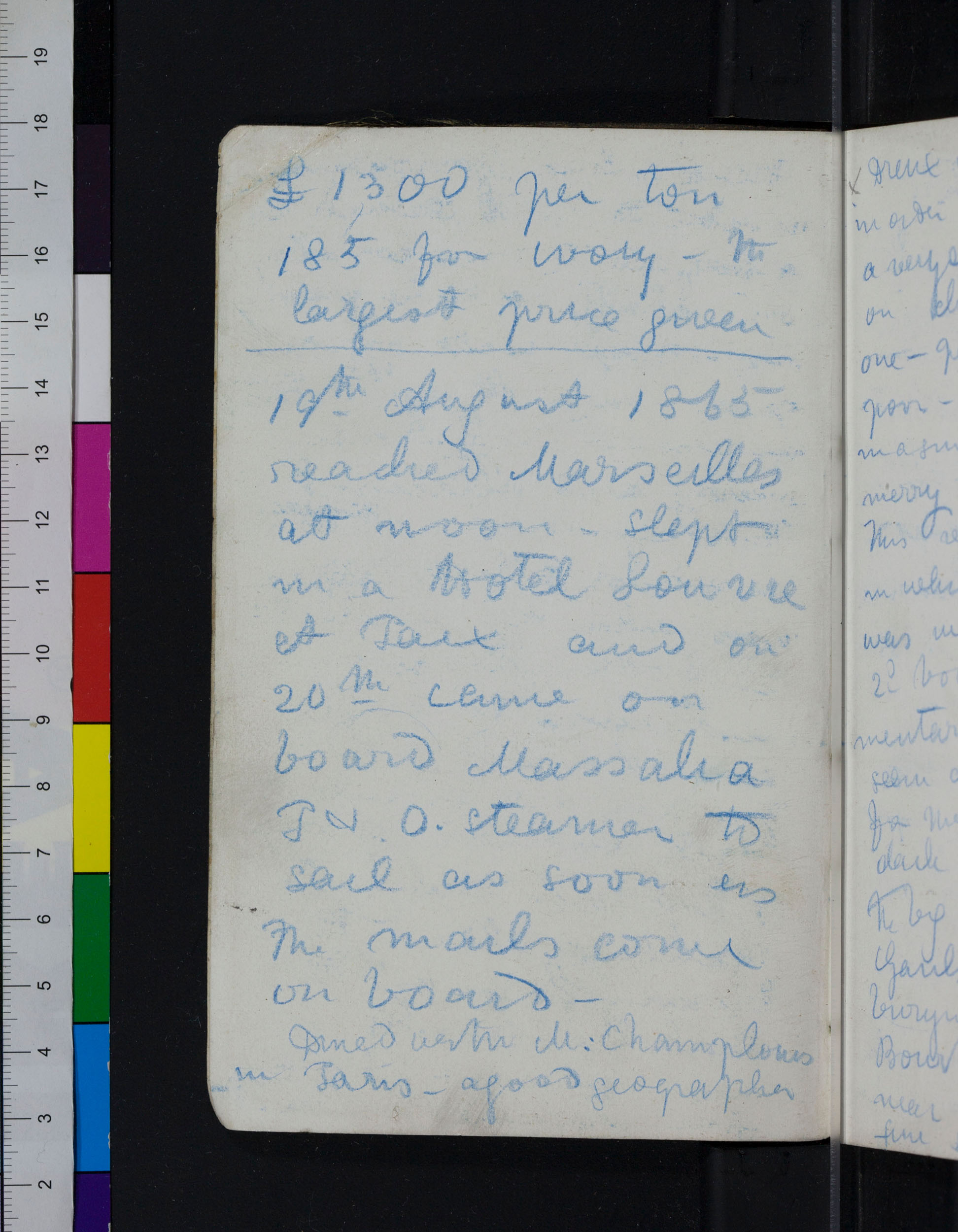An image of a page of Field Diary I (Livingstone 1865:[6]). Copyright David Livingstone Centre. Creative Commons Attribution-NonCommercial 3.0 Unported (https://creativecommons.org/licenses/by-nc/3.0/).