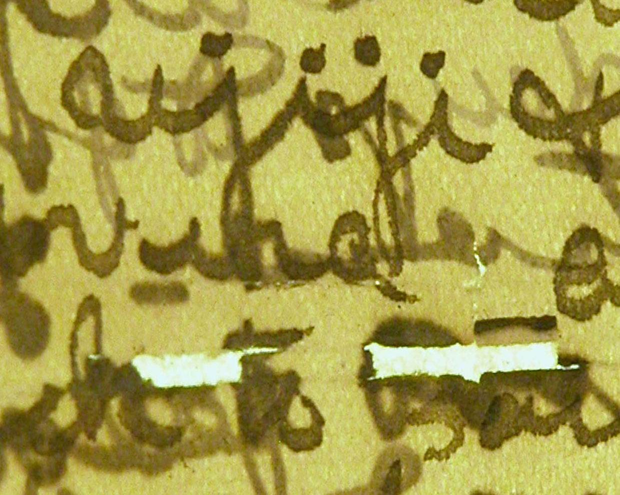 A portion of the Letter from Bambarre before conservation. Copyright Peter and Nejma Beard. Creative Commons Attribution-NonCommercial 3.0 Unported (https://creativecommons.org/licenses/by-nc/3.0/).