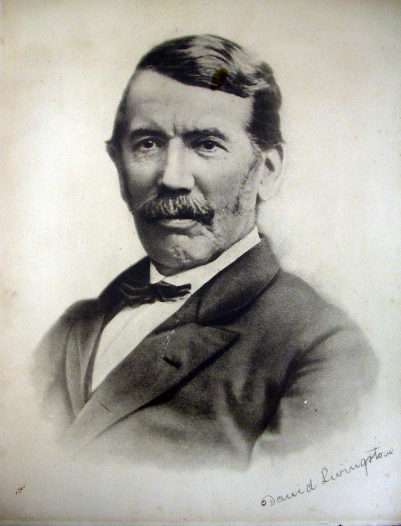 Photograph of David Livingstone, 1857. Copyright David Livingstone Centre. Object images used by permission. May not be reproduced without the express written consent of the National Trust for Scotland, on behalf of the Scottish National Memorial to David Livingstone Trust.
