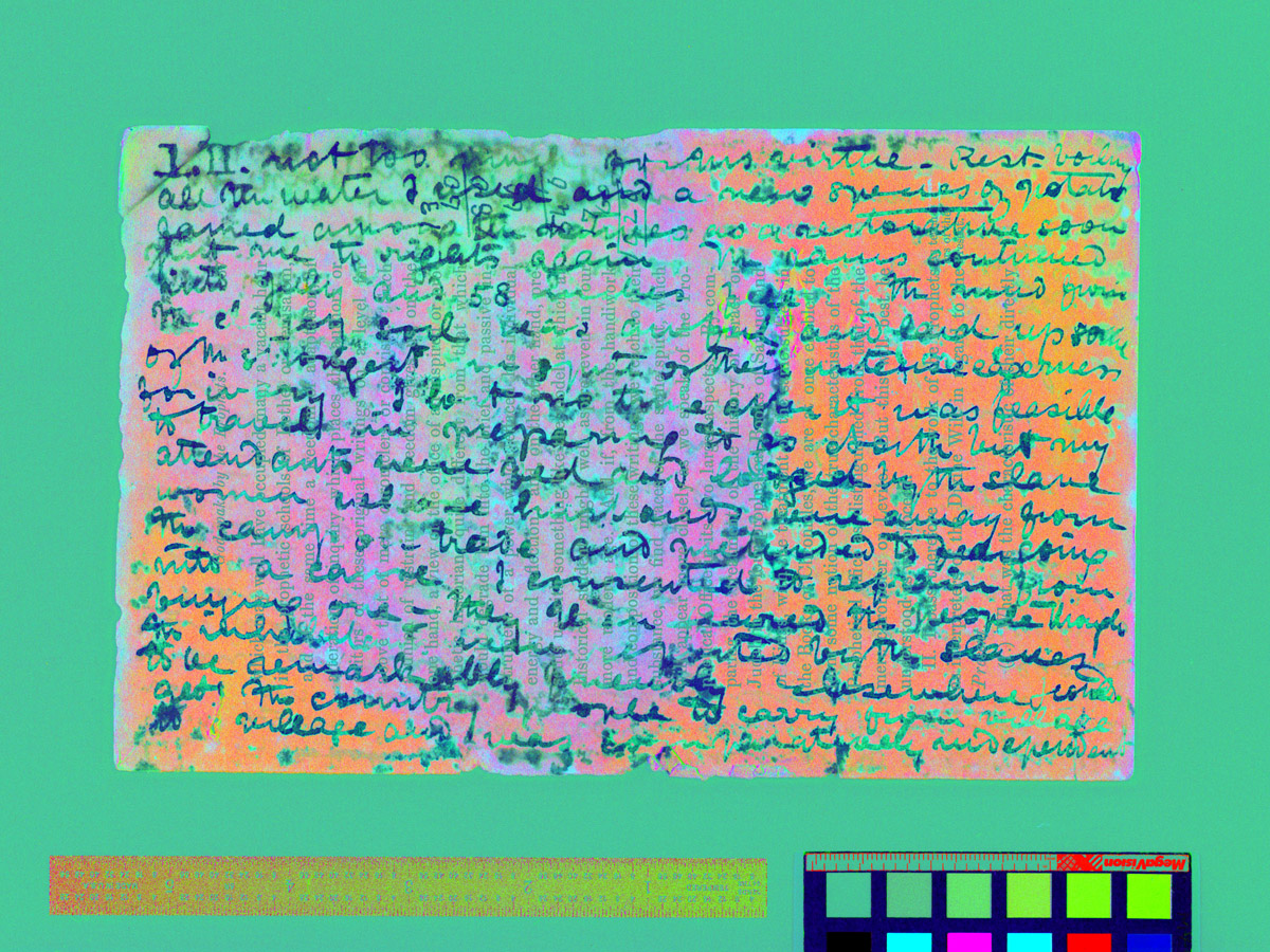 A spectral image of David Livingstone's 1870 Field Diary, second gathering (Livingstone 1870i:LII). Copyright National Library of Scotland. As relevant, copyright Dr. Neil Imray Livingstone Wilson. Creative Commons Attribution-NonCommercial 3.0 Unported (https://creativecommons.org/licenses/by-nc/3.0/).