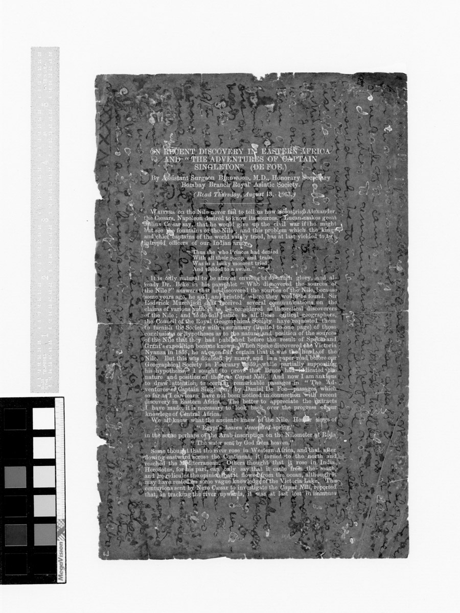 A processed spectral image of a page from the 1870 Field Diary (Livingstone 1871b:LXXXVII IC1). Copyright National Library of Scotland and, as relevant, Neil Imray Livingstone Wilson. Creative Commons Attribution-NonCommercial 3.0 Unported (https://creativecommons.org/licenses/by-nc/3.0/).