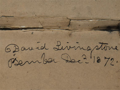 Image of two pages from Livingstone's Field Diary XVI (Livingstone 1872h:[2]-[3]). CC BY-NC 3.0